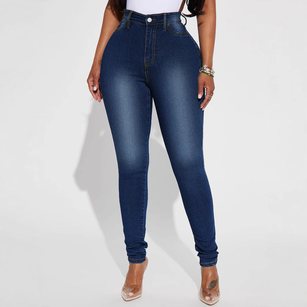 Damen High-Waist Skinny-Jeans mit formendem Stretch und schmalem Bein Echo Archiv