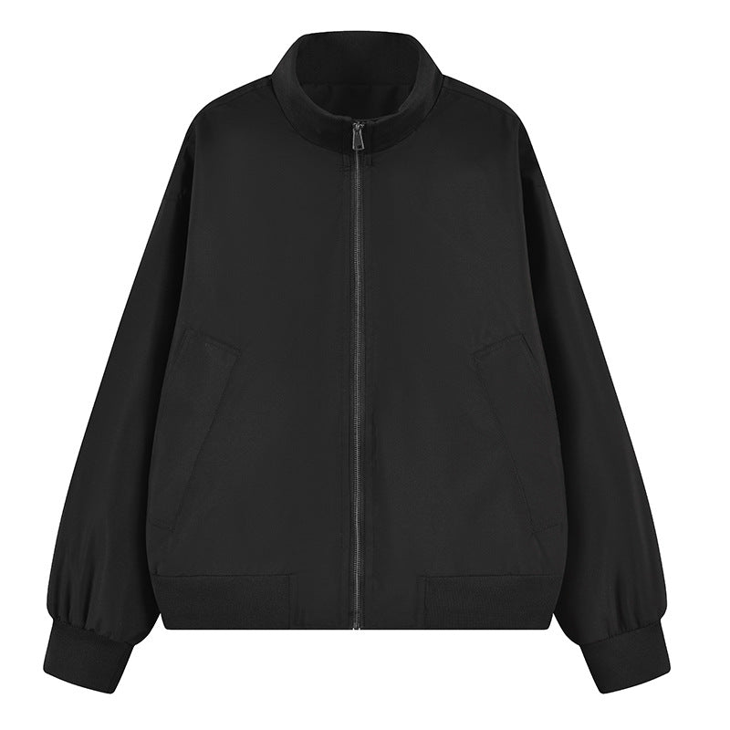 Herren leichte Bomberjacke mit Stehkragen, elastischen Bündchen und seitlichen Eingrifftaschen Echoarchiv