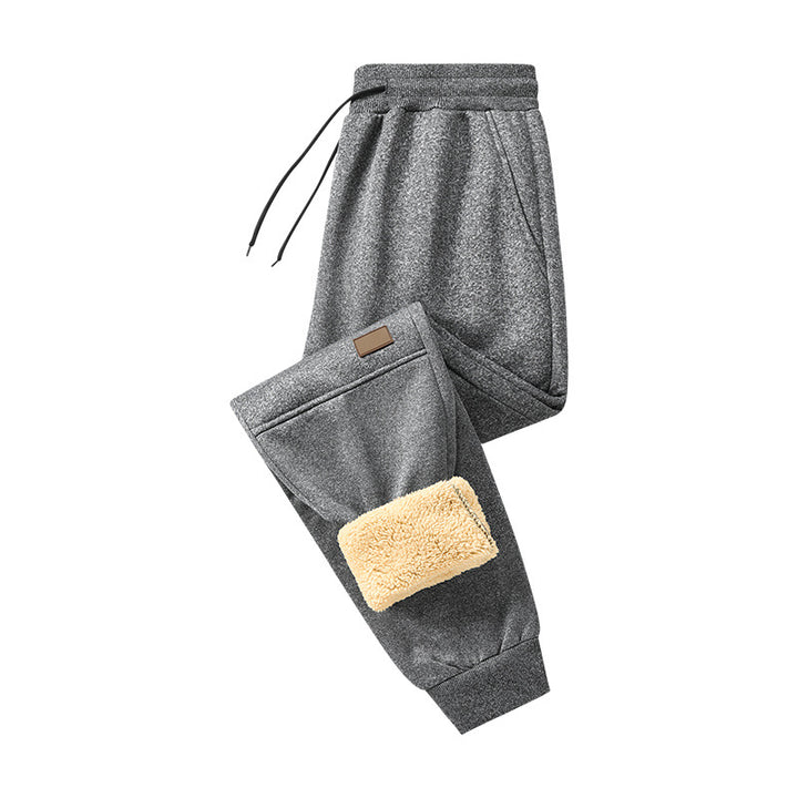Herren Gefütterte Cozy‑Tech Jogginghose mit Teddy‑Innenfutter, Kordelbund & Bündchen Echoarchiv