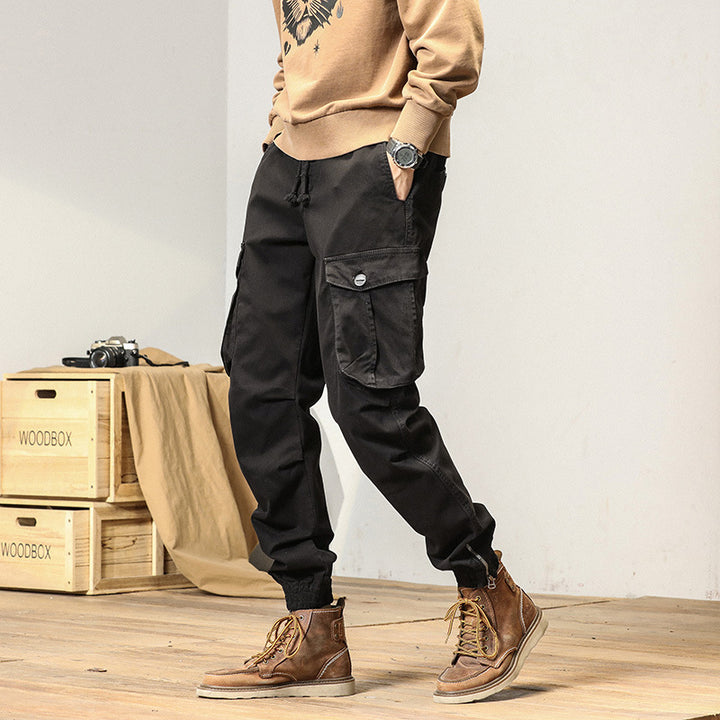 Herren Cargo-Jogginghose im Utility‑Stil mit Tunnelzug, großen Klappentaschen und elastischen Bündchen Echo Archiv
