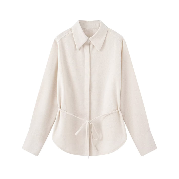 Damen Zweiteiliges Hemd- und Culotte-Set mit Taillenband und weitem Bein Echo Archiv