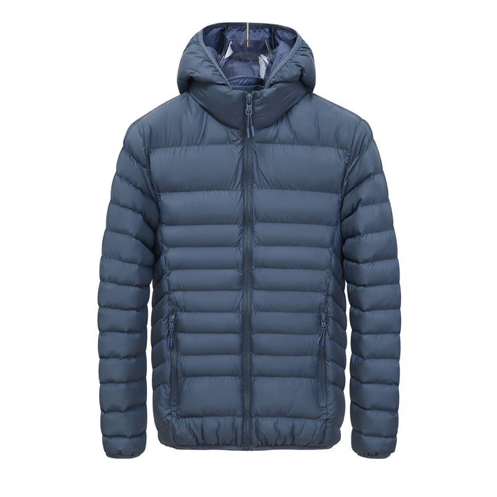 Herren Leichte gesteppte Kapuzen‑Steppjacke mit hohem Kragen, Thermofutter & Reißverschluss Echoarchiv