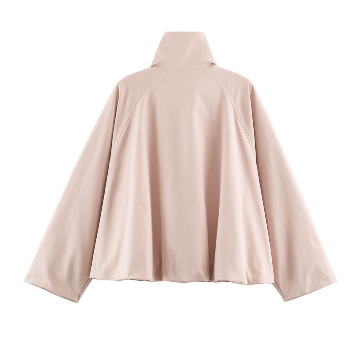 Damen Boxy Kurzblouson mit hohem Stehkragen und Reißverschluss Echo Archiv