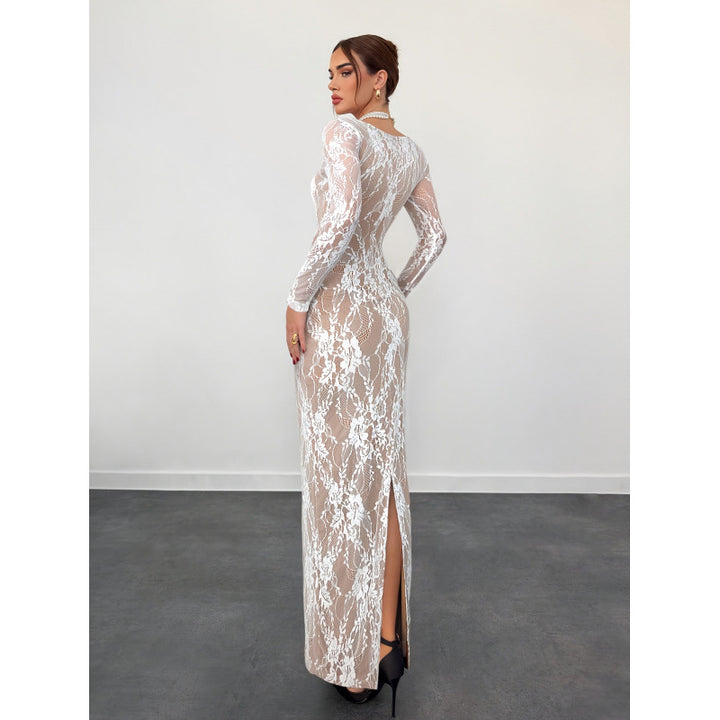 Damen Spitzenkleid mit langem Arm und luxuriösen Details Echo Archiv
