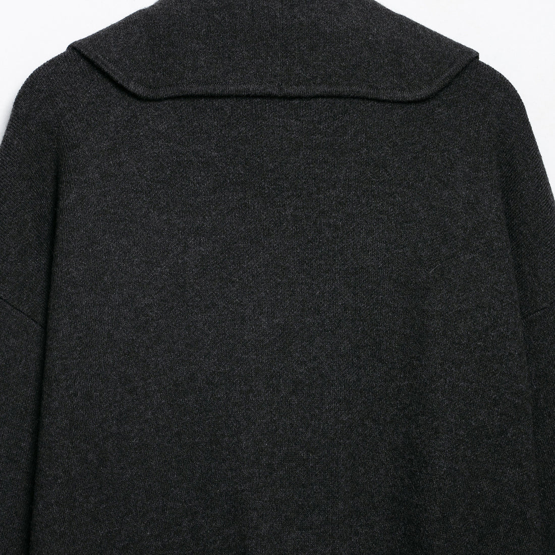 Damen Kurz geschnittener offener Wollmix-Cardigan mit großem Schalkragen und kastiger Cropped‑Silhouette Echoarchiv