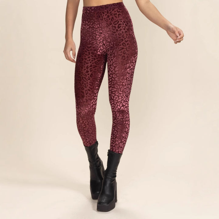 Damen Hochtaillierte Leggings mit animalischem Muster Echo Archiv