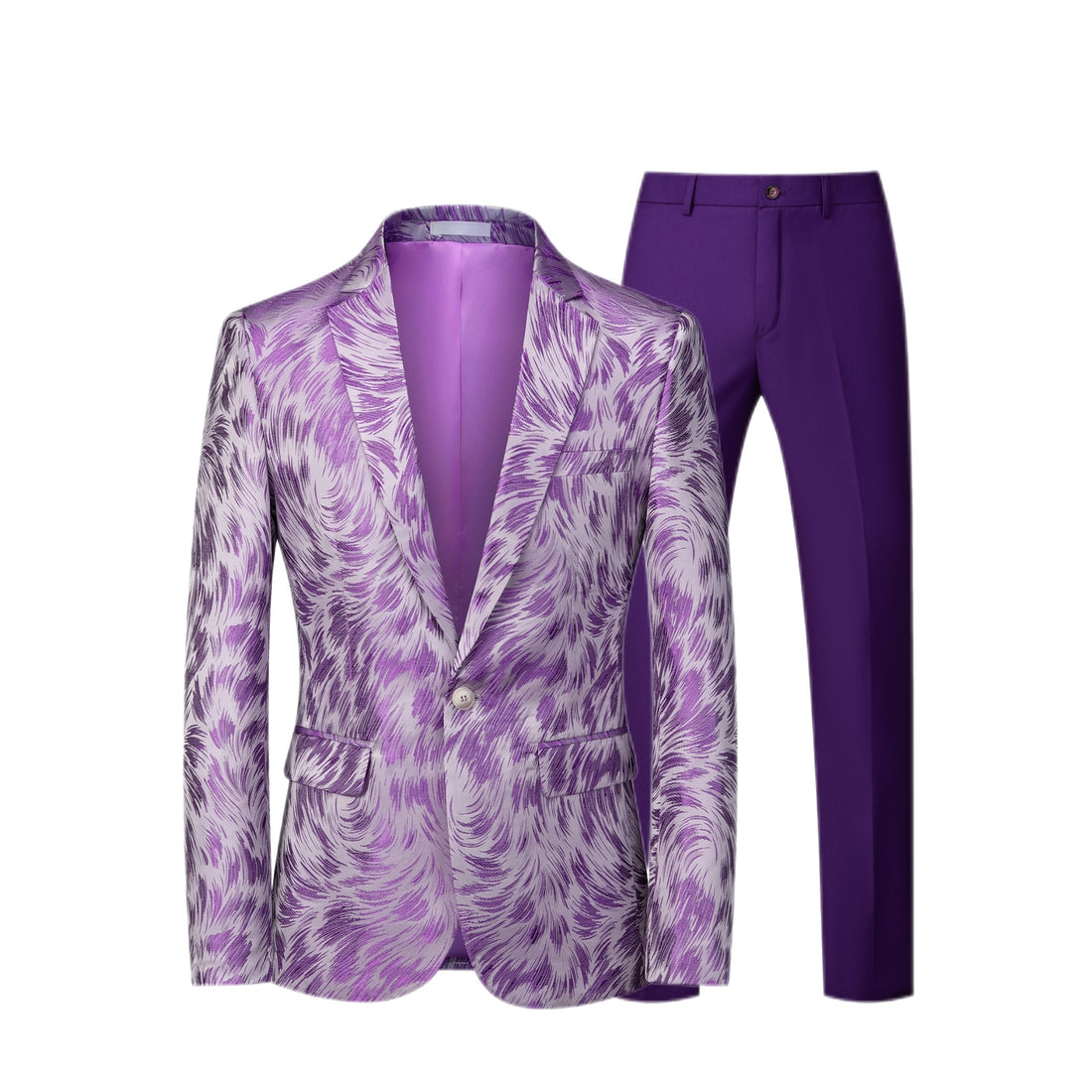 Herren Jacquard-Sakko mit Slim-Fit Anzughose Echo Archiv