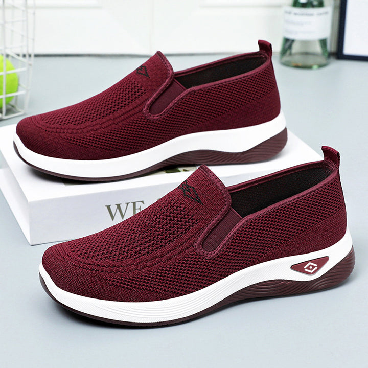 Damen nan atmungsaktiver gestrickter Slip-On Freizeitschuh mit dämpfender EVA-Sohle Echo Archiv