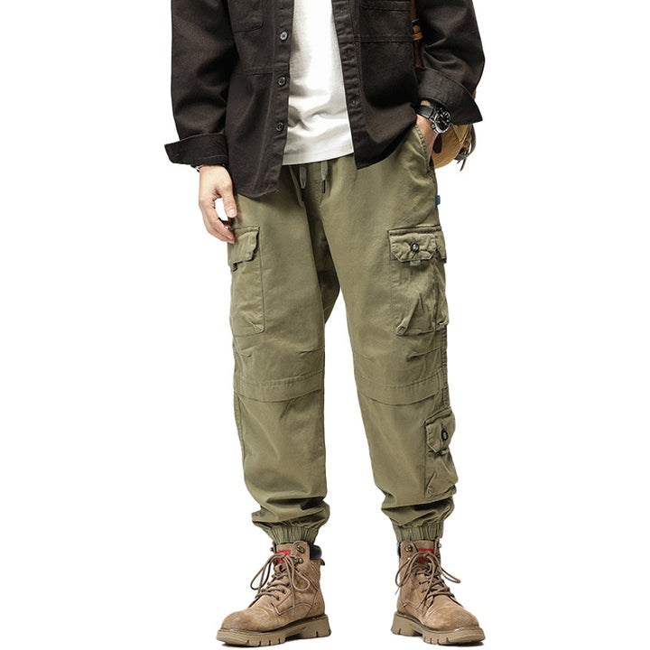 Herren Cargo-Joggerhose mit ergonomischen Kniepaneelen, Tunnelzugbund und elastischen Bündchen Echo Archiv