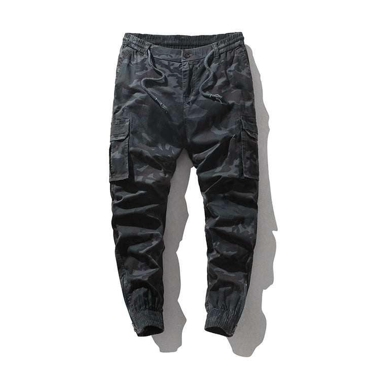 Herren Cargohose im Joggerstil mit elastischem Bund und Bündchen – Bravaro