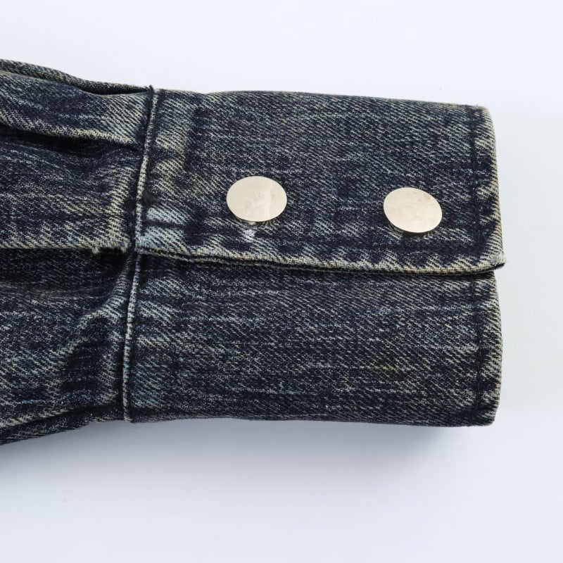 Damen oversized Cropped-Jeansjacke mit weitem Kragen Echo Archiv