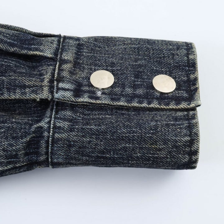 Damen oversized Cropped-Jeansjacke mit weitem Kragen Echo Archiv