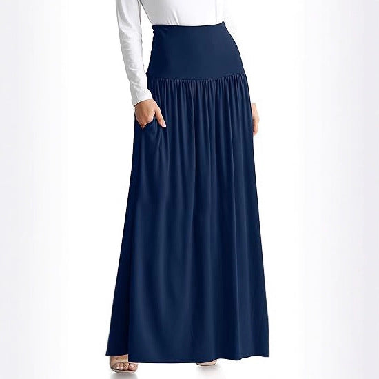 Damen Maxi-Rock mit elastischem Bund und Taschen Echo Archiv