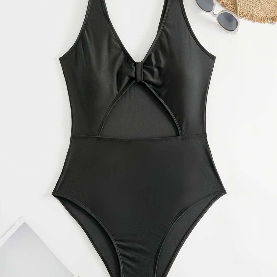 Damen Einteiliger Badeanzug mit modischem Cut-Out-Design Echo Archiv