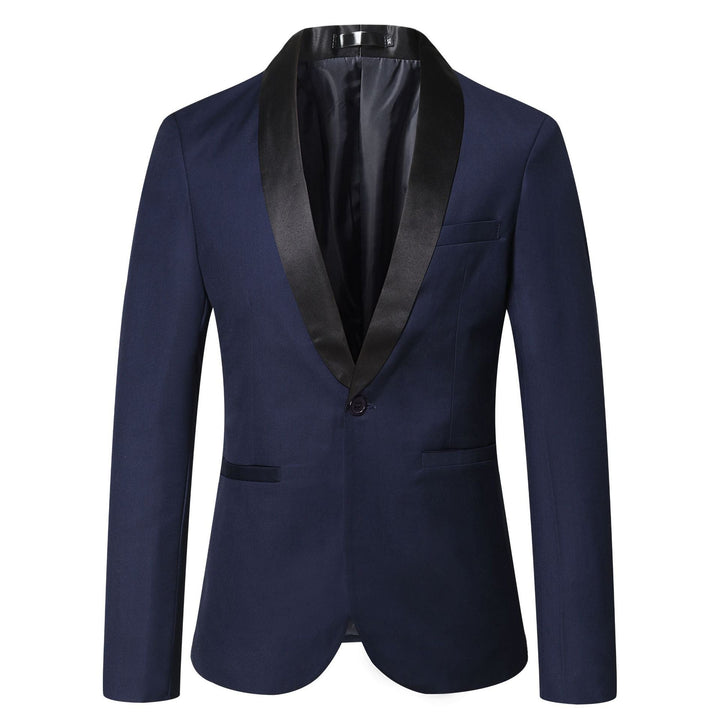 Herren eleganter Smoking-Blazer mit schickem Satinrevers Echoarchiv