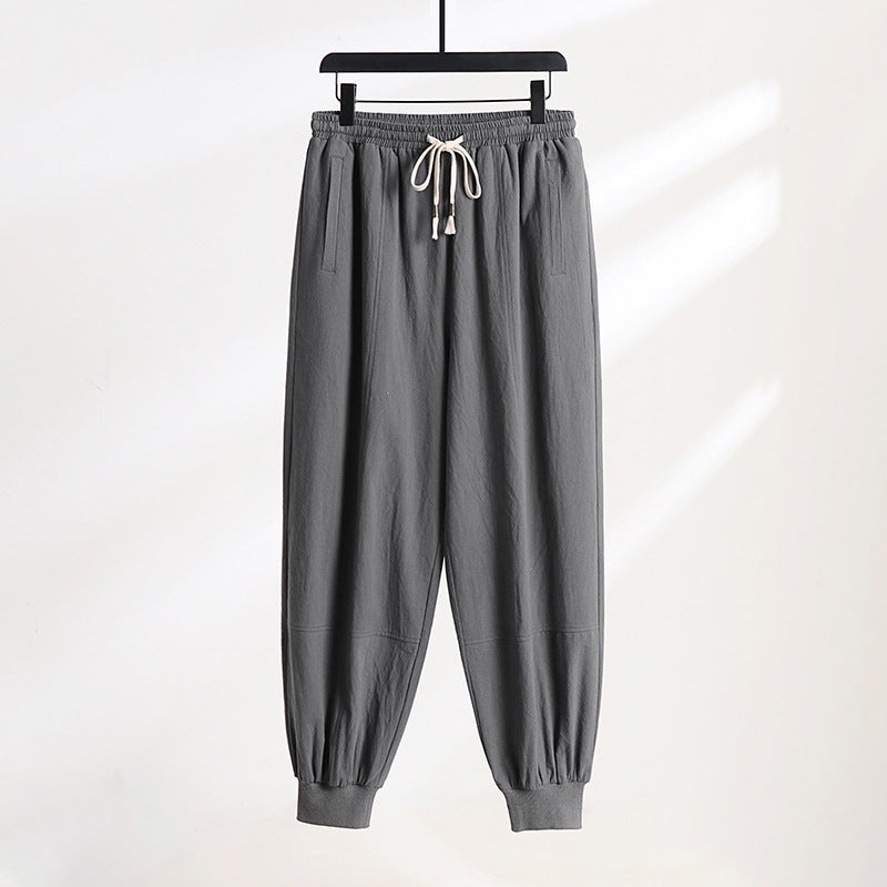 Herren Leichte Baumwoll-Jogginghose mit Kordelzug, Elastischem Bündchen und praktischen Taschen Echoarchiv