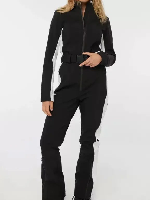 Damen 200+ taillierter Skioverall mit Taillengürtel und winddichter Funktionsmembran Echo Archiv