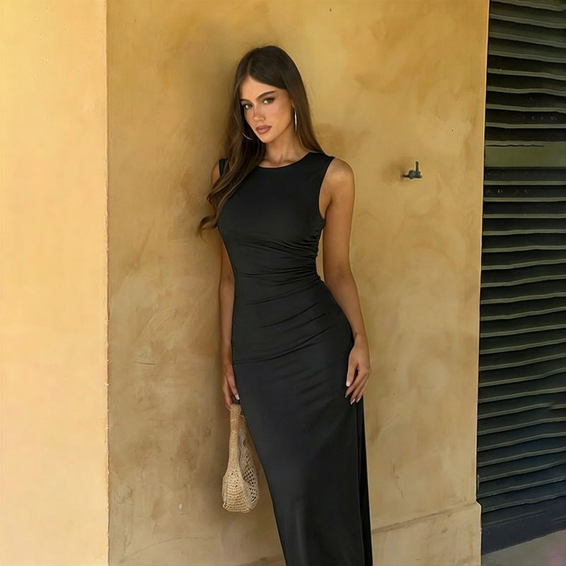 Damen figurbetontes Maxikleid mit elegantem Empire-Schnitt Echo Archiv