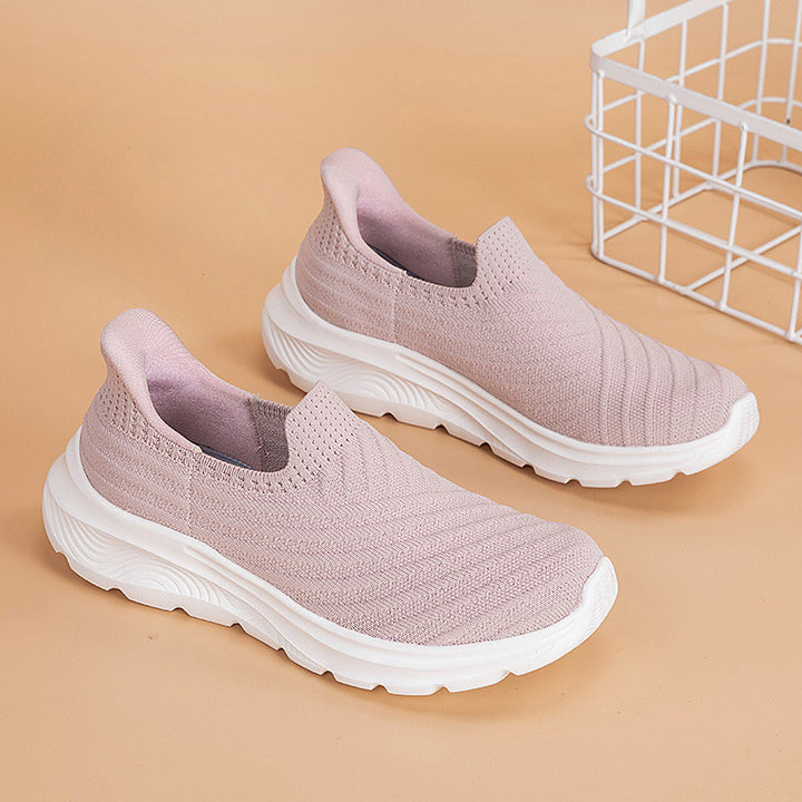 Damen nan elastische Strick-Slipper mit dämpfender Laufsohle Echo Archiv