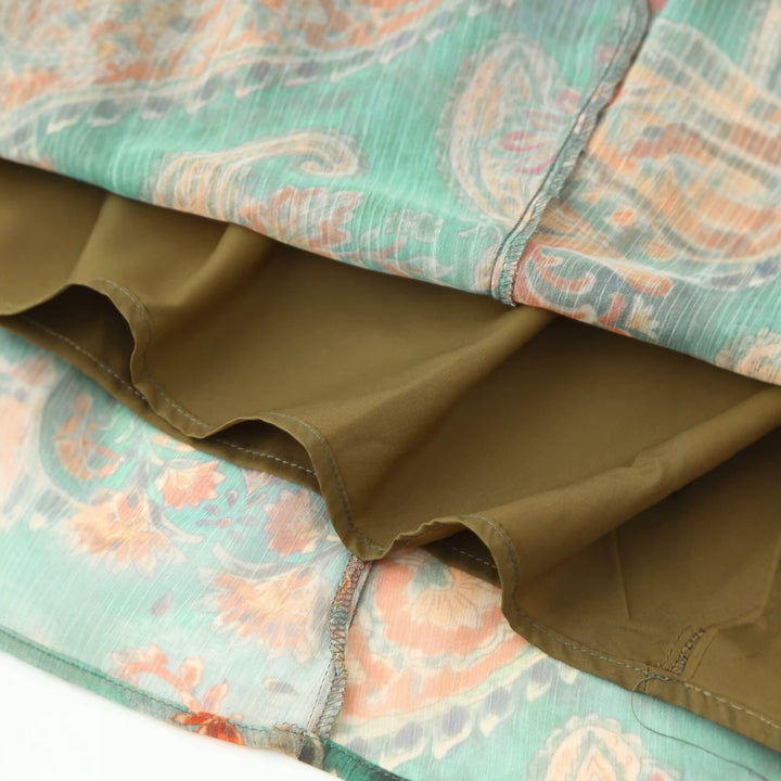 Damen Maxirock im eleganten Paisley-Muster mit elastischem Bund Echo Archiv