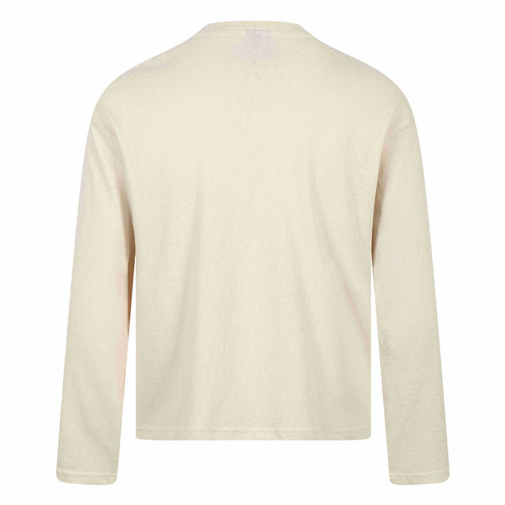 Unisex Relaxed‑Fit Langarmshirt mit floraler Illustrationsgrafik und geripptem Rundhals Echoarchiv