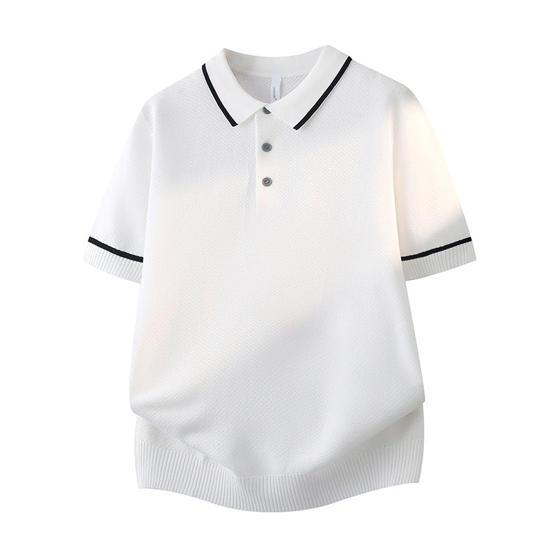 Herren Elegantes Poloshirt mit kontrastierenden Akzenten Echo Archiv