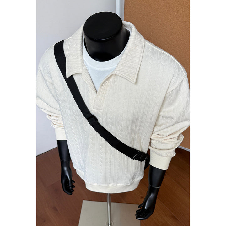Stilvoller und atmungsaktiver Stehkragenpullover für Männer Echo Archive