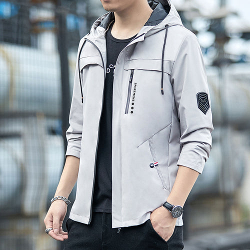 Herren Multifunktionale Sportjacke mit Kapuze Echo Archiv