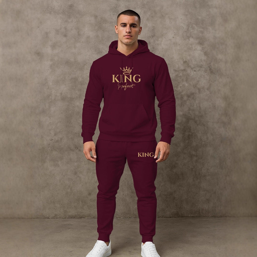 Herren Premium Kapuzenpullover und Jogginghose Set Echoarchiv