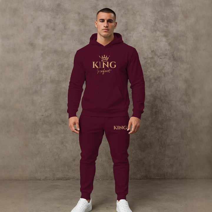 Herren Premium Kapuzenpullover und Jogginghose Set Echoarchiv