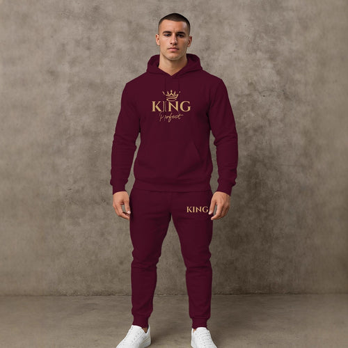Herren Premium Kapuzenpullover und Jogginghose Set Echoarchiv