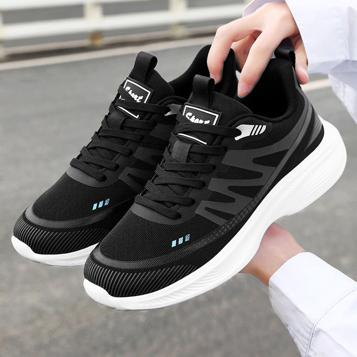 Herren nan leichte atmungsaktive Laufsneaker mit nahtlosem Strickobermaterial, gepolstertem Fersenkragen und reaktiver EVA-Dämpfung Echo Archiv