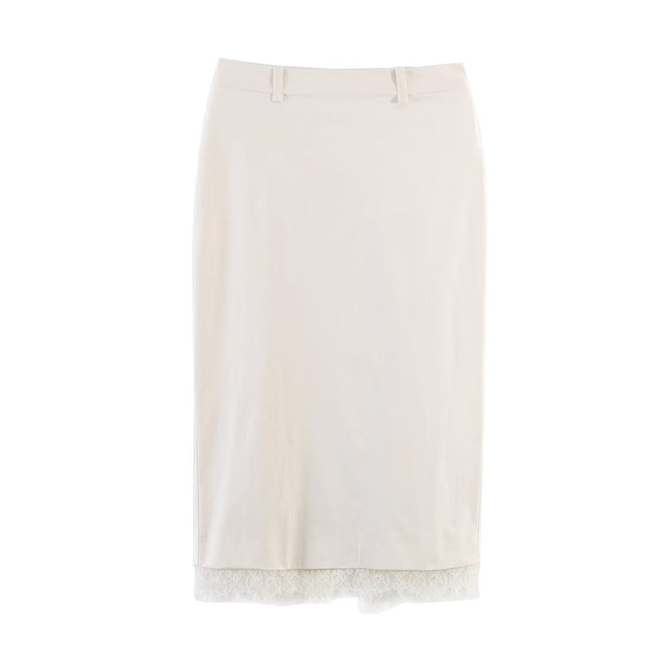 Damen Bleistiftrock mit feiner Spitze und elegantem Bund Echo Archiv