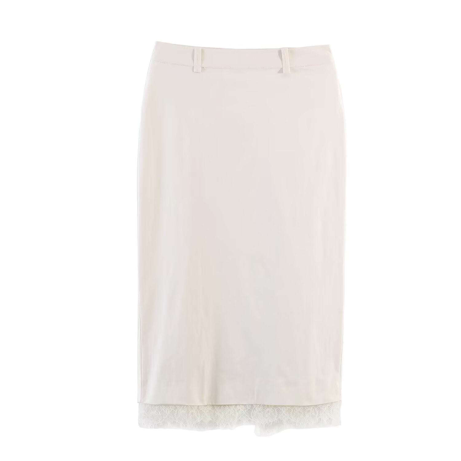 Damen Bleistiftrock mit feiner Spitze und elegantem Bund Echo Archiv