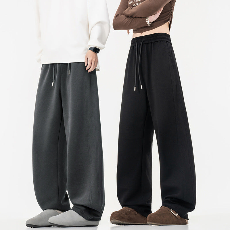 Damen weit geschnittene Lounge-Jogginghose mit elastischem Bund, Kordelzug und lässigem Culotte-Schnitt – Avélisse