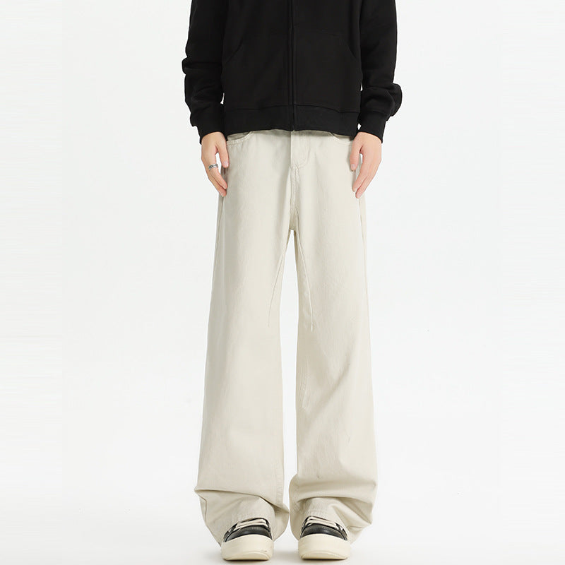 Herren weite, hochtaillierte Baumwollhose mit relaxed Fit Echo Archiv