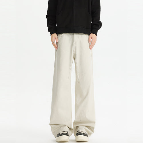 Herren weite, hochtaillierte Baumwollhose mit relaxed Fit Echo Archiv