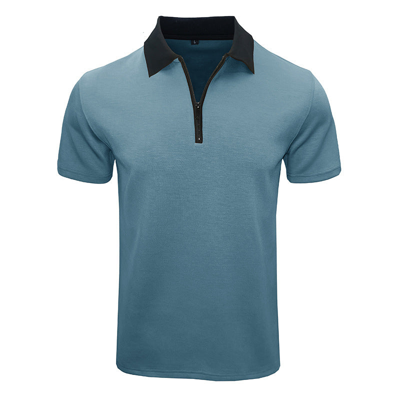Herren Poloshirt mit kurzem Reißverschluss und stilvollem Kragen Echoarchiv