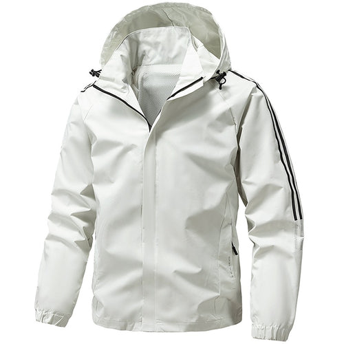 Herren Leichte Funktionsjacke mit verstellbarer Kapuze Echo Archiv