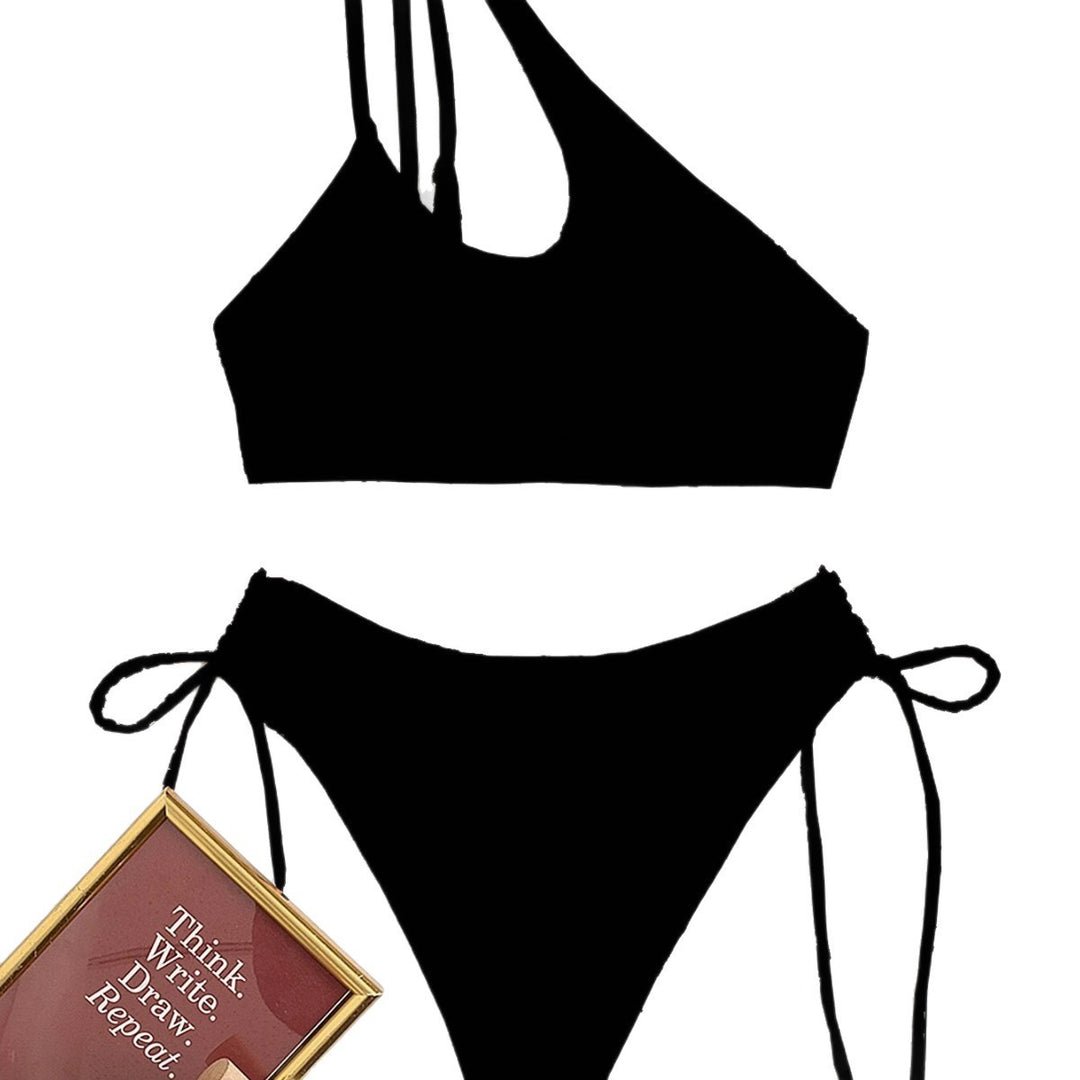 Damen Einseitiger Bikini mit asymmetrischem Schnitt Echo Archiv