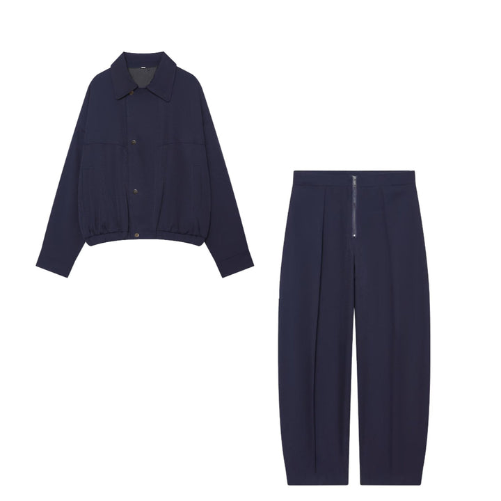 Damen Kurzgeschnittene Utility Blousonjacke mit Tunnelzugbund und aufgesetzten Eingrifftaschen Echo Archiv