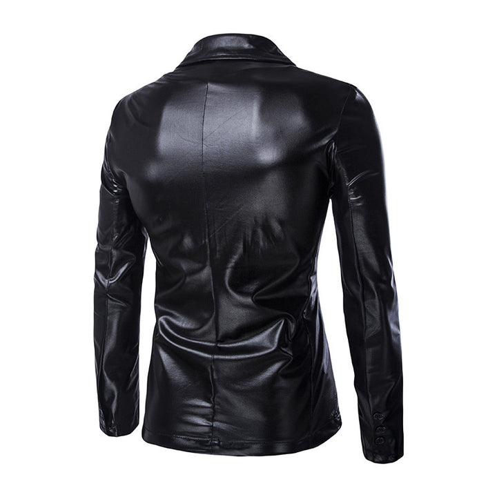 Herren Glamouröser Satin-Blazer Echoarchiv