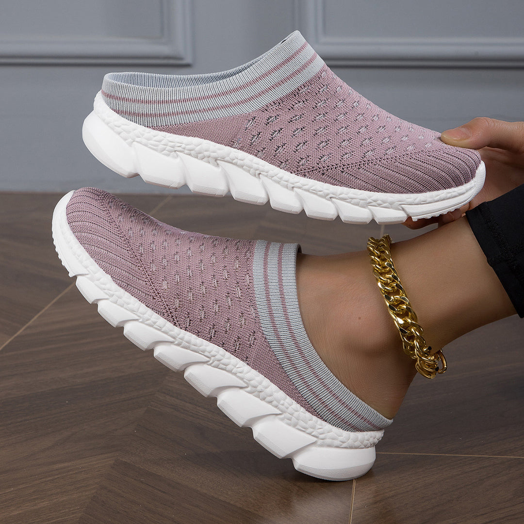 Damen nan sockenähnlicher Komfort-Slipper mit punktelastischem Strickoberteil segmentierter Dämpfungssohle und weichem Komfortfußbett Echo Archiv