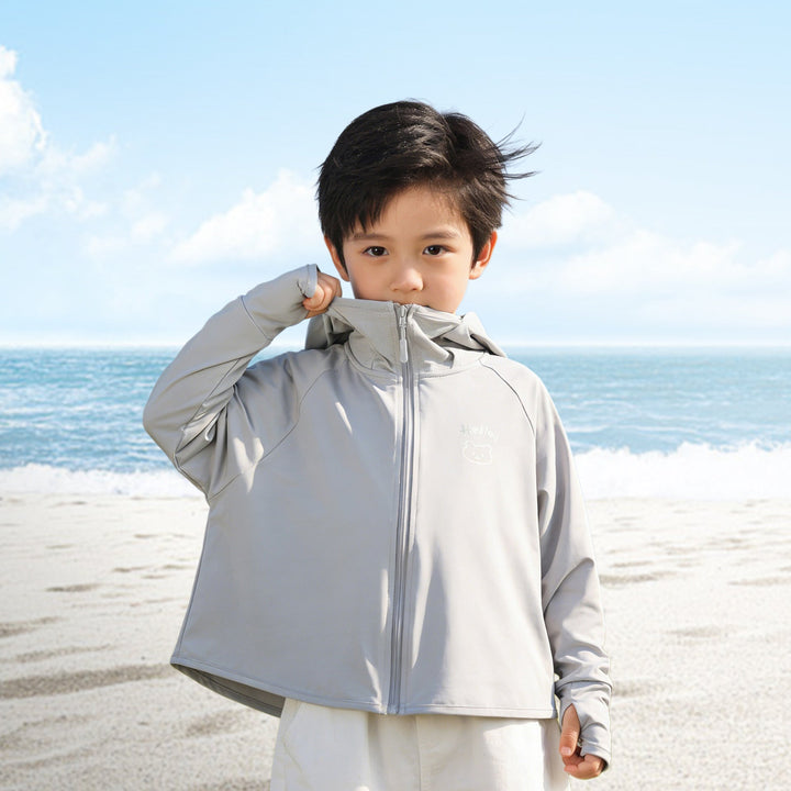 Jungen funktionale UV-Schutzjacke mit Kapuze Echo Archiv