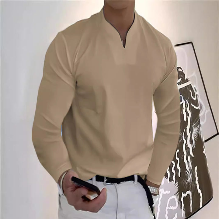 Herren Lässiges Langarmshirt Echo Archiv
