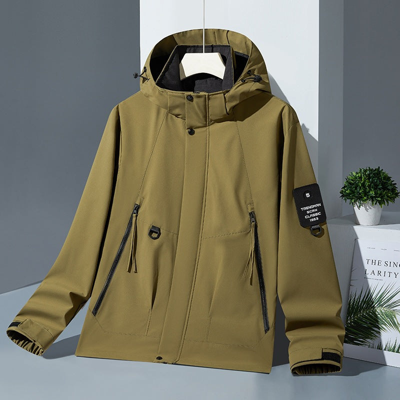 Herren Fleecejacke mit hohem Kragen Echo Archiv