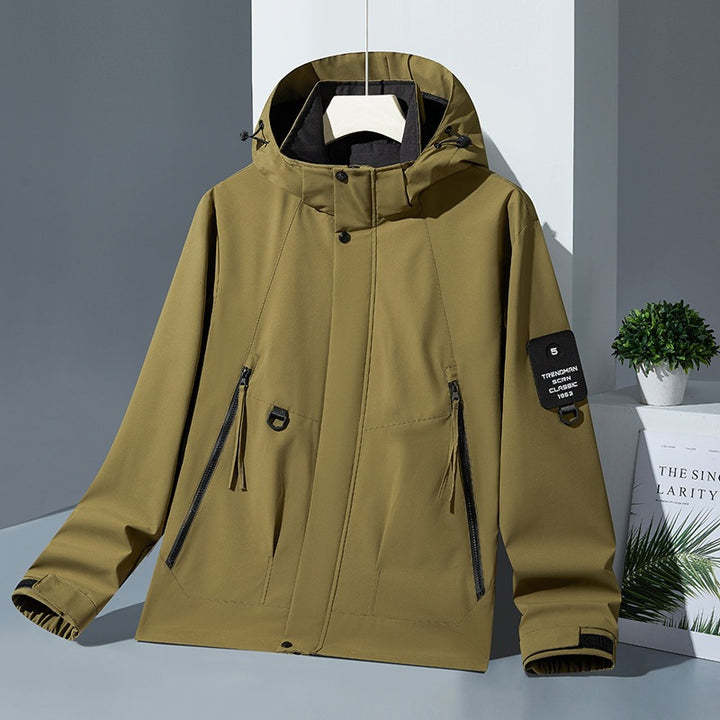 Herren Fleecejacke mit hohem Kragen Echo Archiv