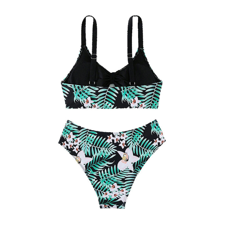 Damen Zweiteiliges Bikini-Set mit floralem Design und verstellbaren Trägern Echo Archiv