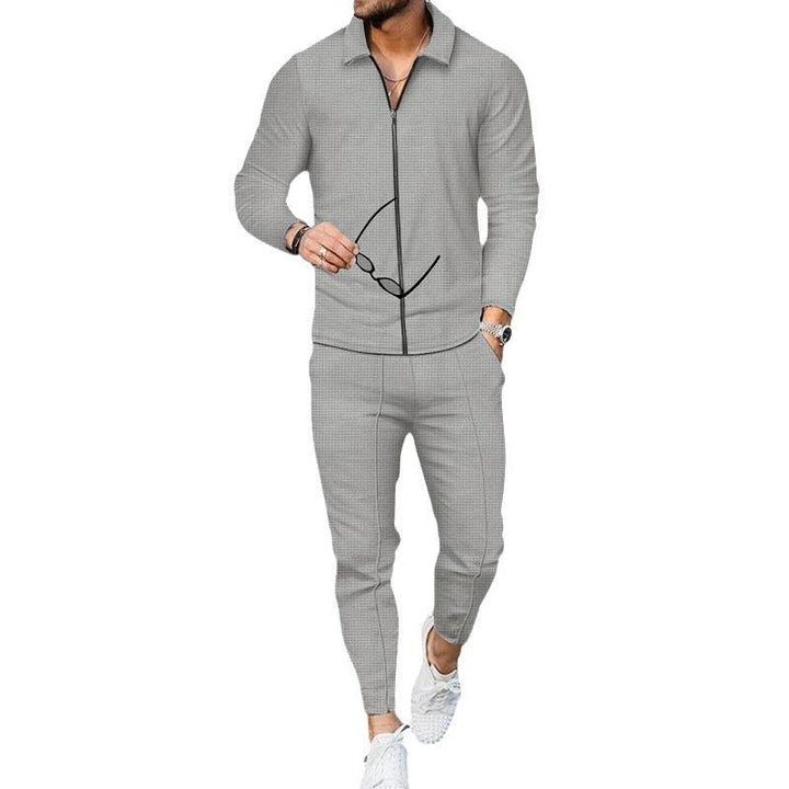 Herren sportliches Freizeit-Set mit atmungsaktivem Oberteil und bequemen Jogginghosen Echoarchiv