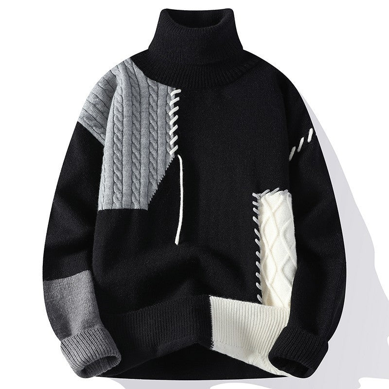 Unisex nan strukturierter Oversize-Strickpullover mit Zopfmuster und dekorativer Steppnaht Echo Archiv